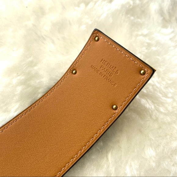 HERMES Kelly Dog leather bracelet