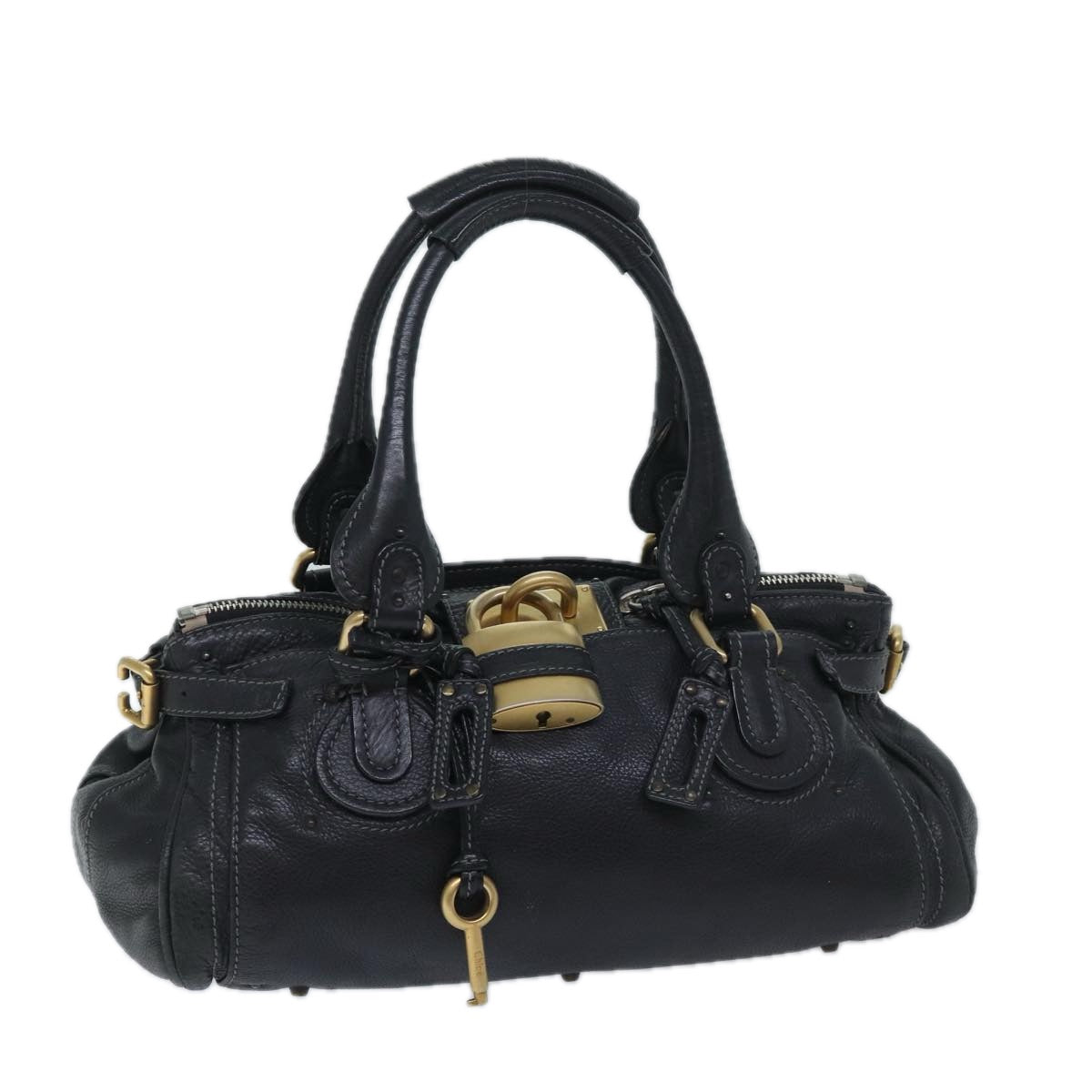 Chloe Paddington Shoulder Bag Leather Black mr058
