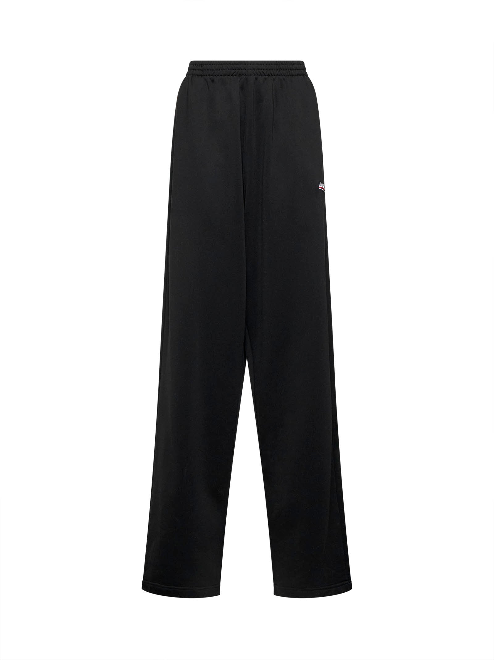 Balenciaga Women Black Political Campaign Baggy Sweatpants