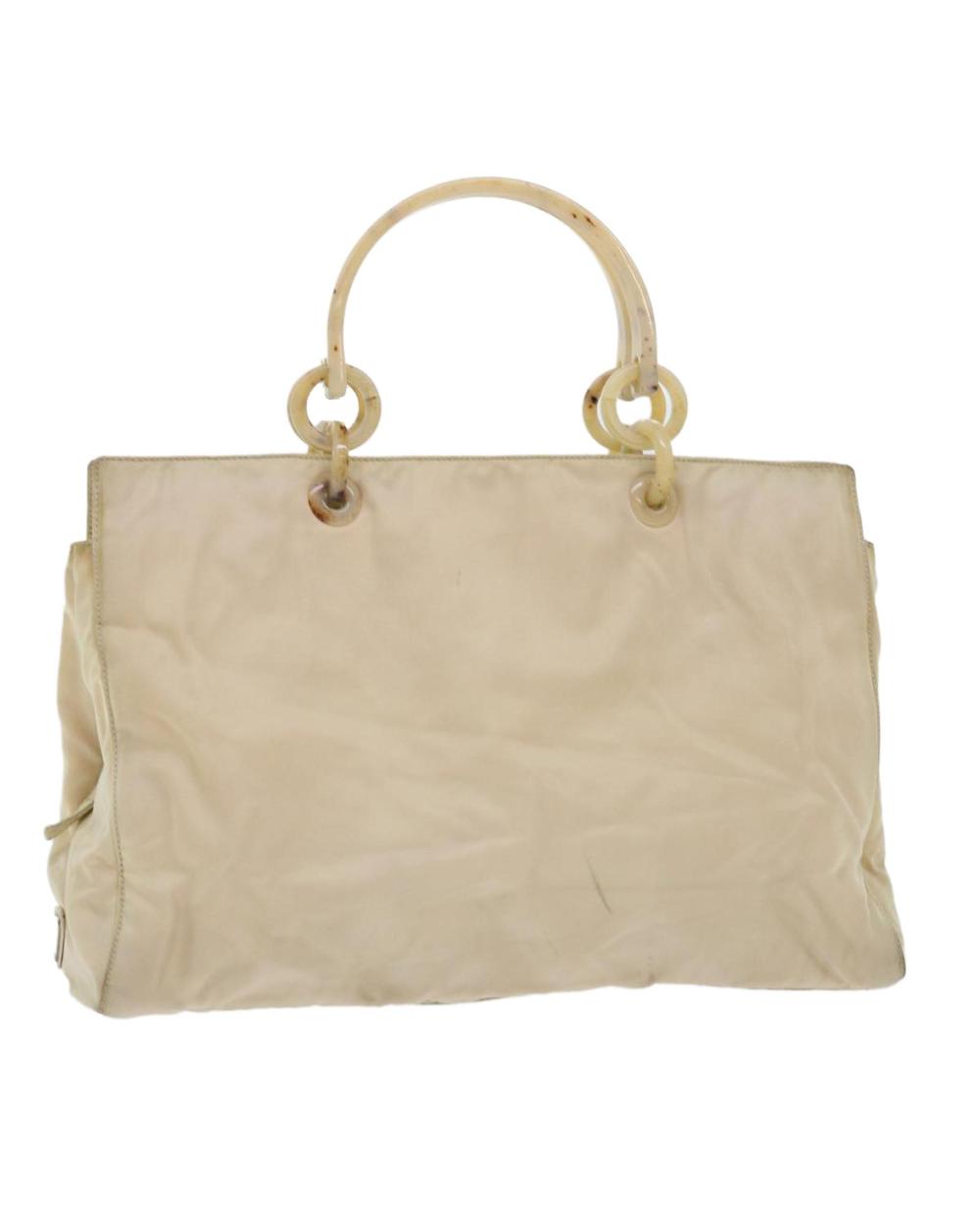 Beige Nylon Prada Handbag