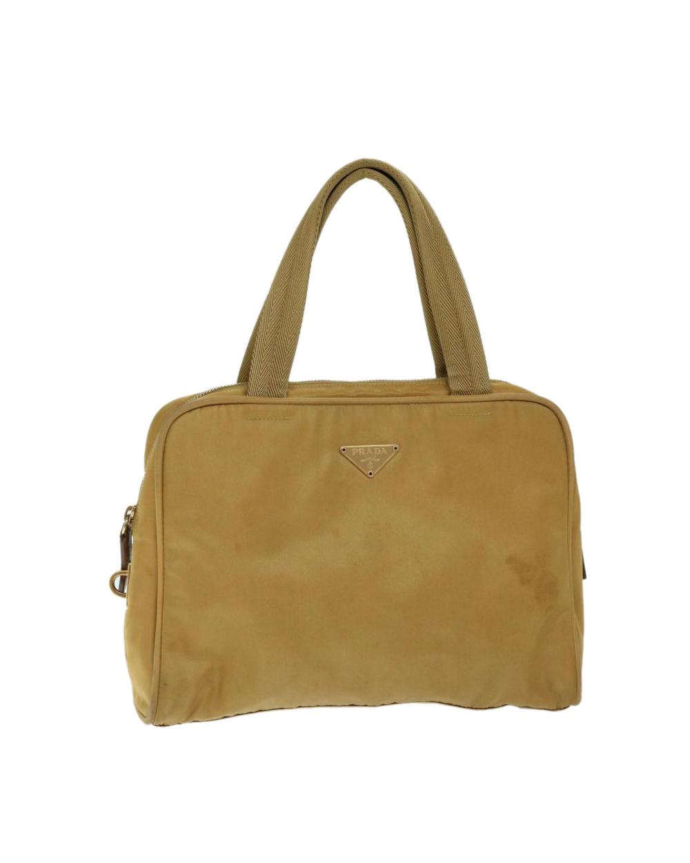 Beige Nylon Prada Handbag