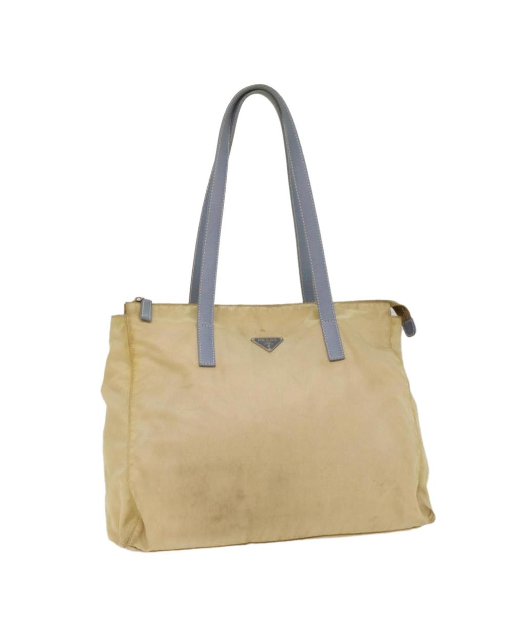 Beige Nylon Prada Handbag