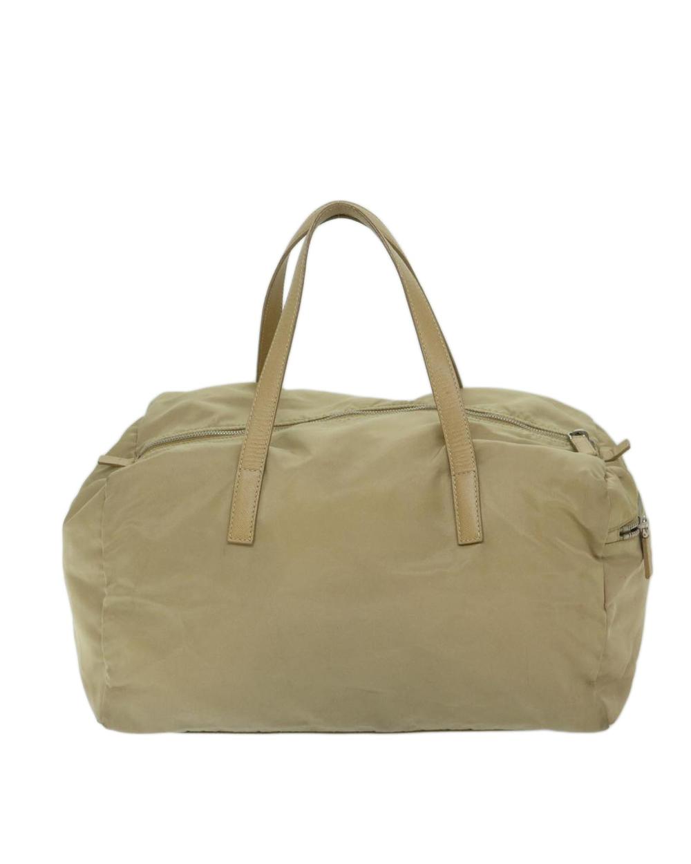 Beige Nylon Prada Handbag