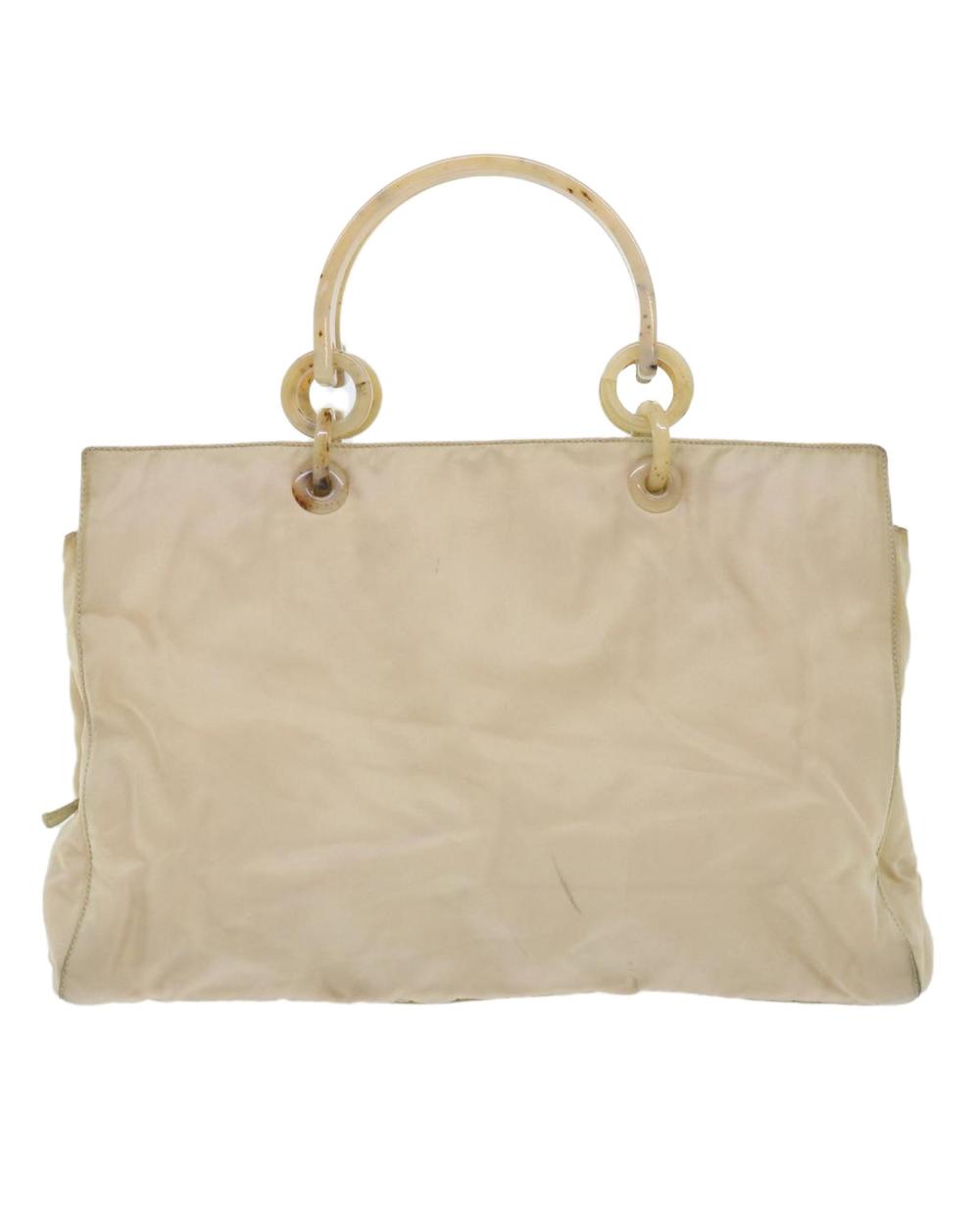 Beige Nylon Prada Handbag