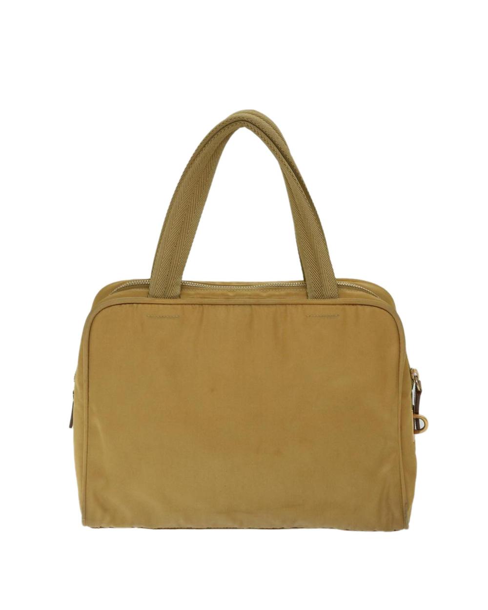 Beige Nylon Prada Handbag