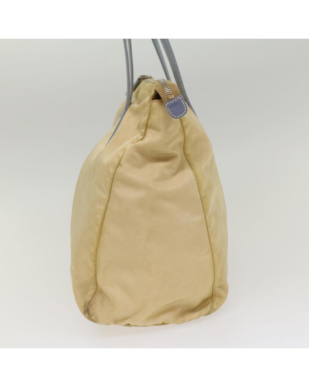 Beige Nylon Prada Handbag