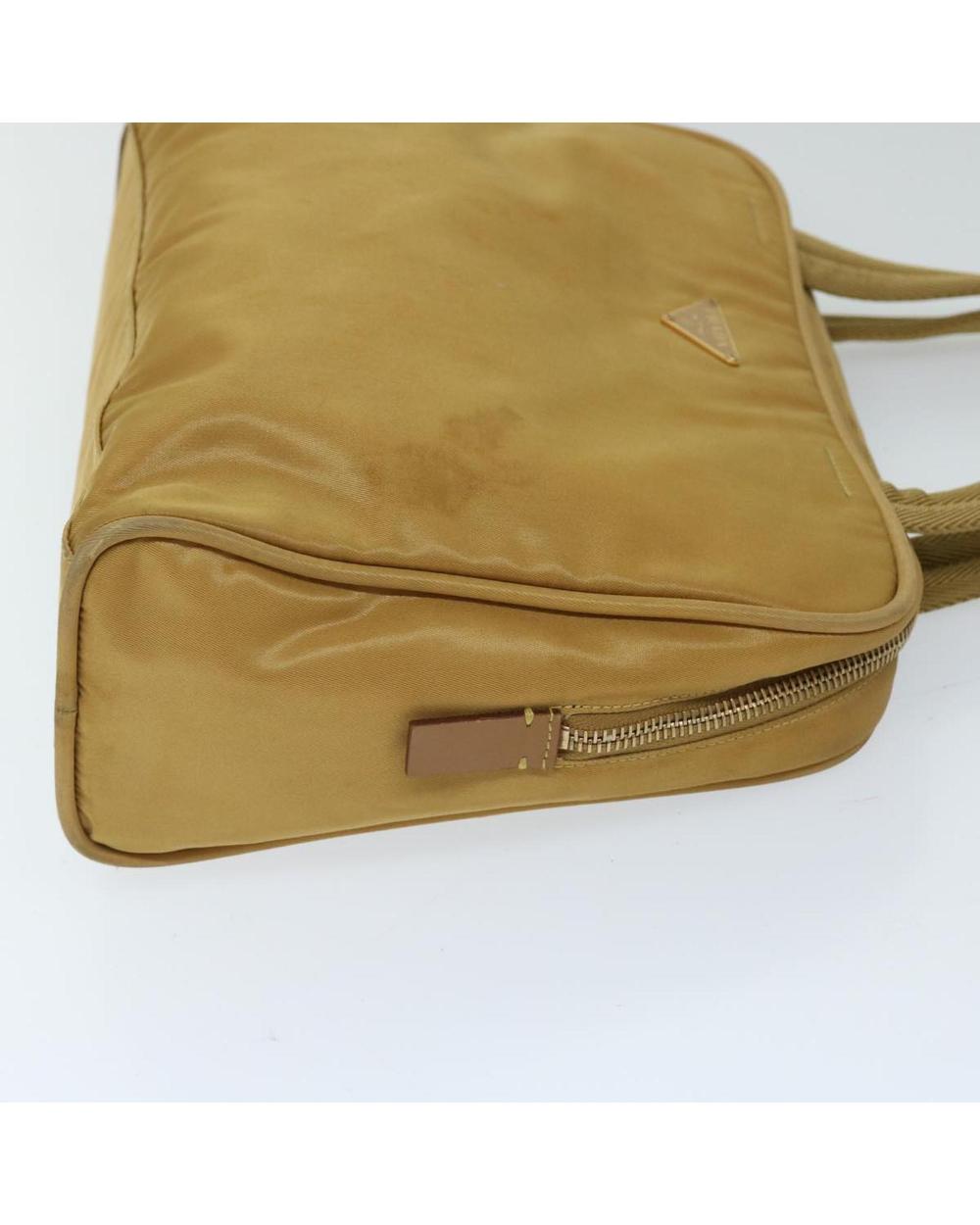 Beige Nylon Prada Handbag
