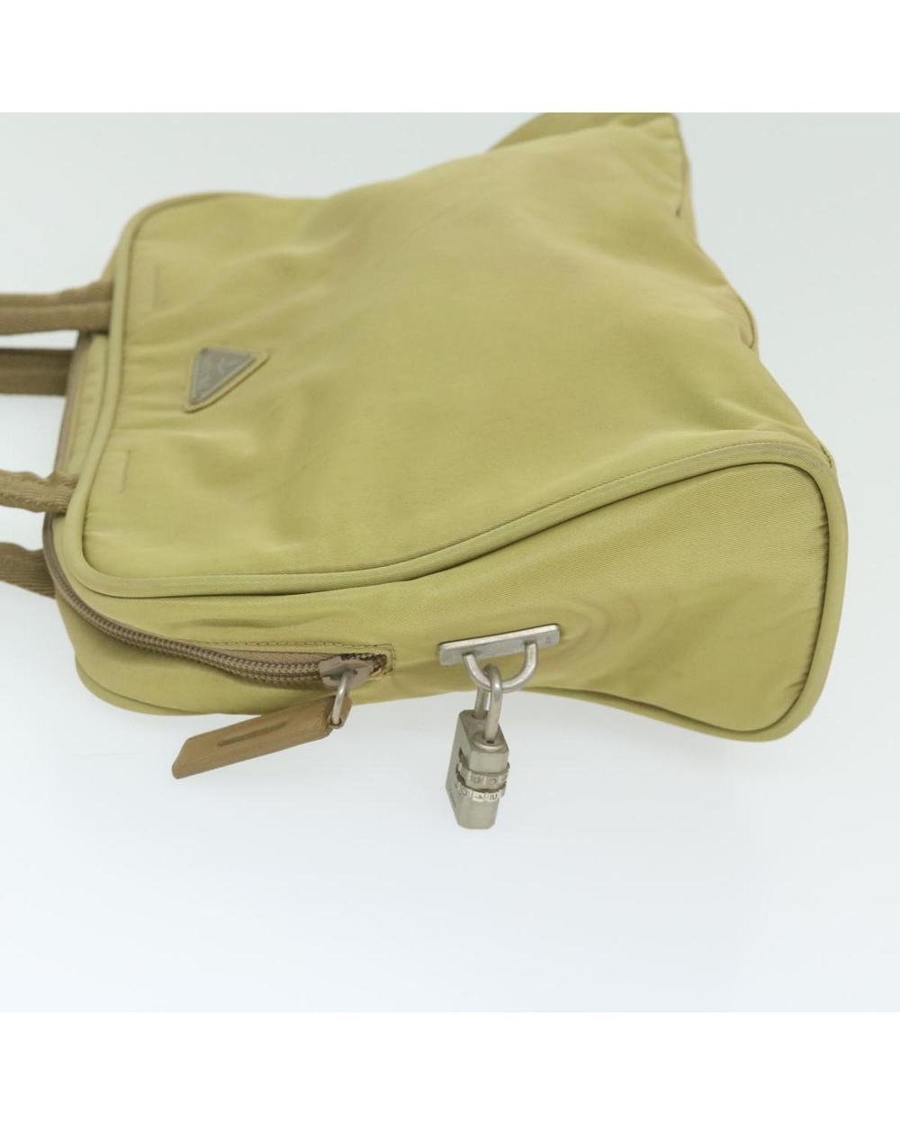 Beige Nylon Prada Handbag
