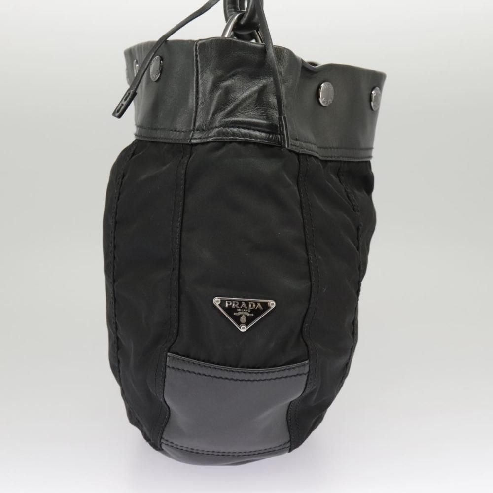 Black Fabric Prada Handbag