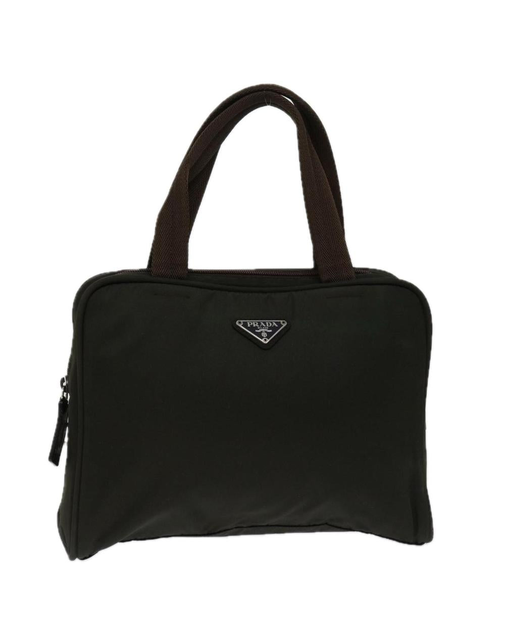 Brown Nylon Prada Handbag