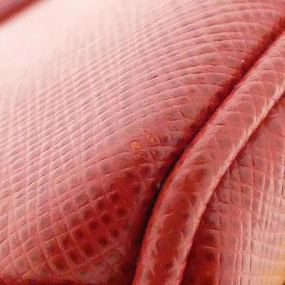 Red Fabric Prada Handbag