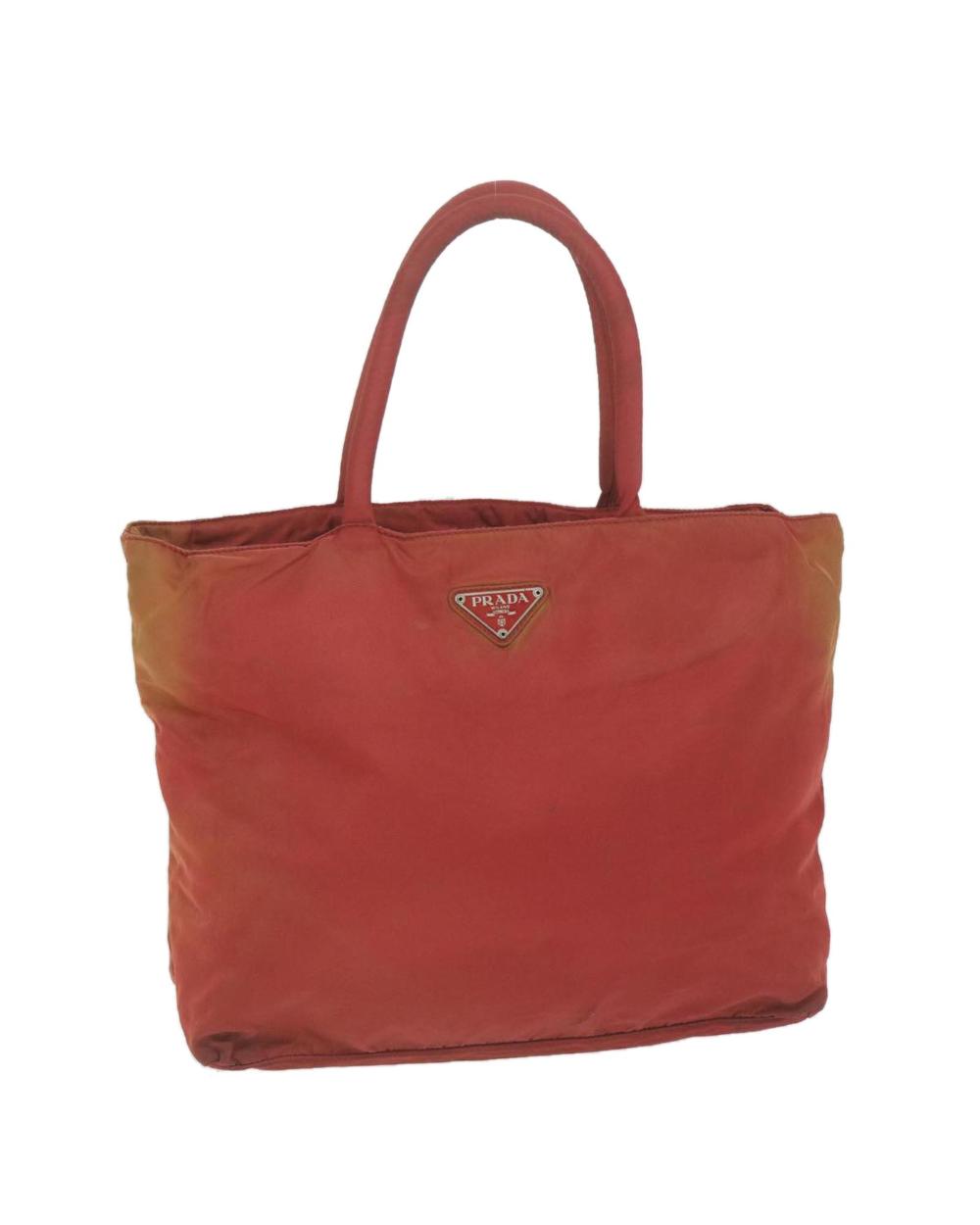 Red Nylon Prada Handbag