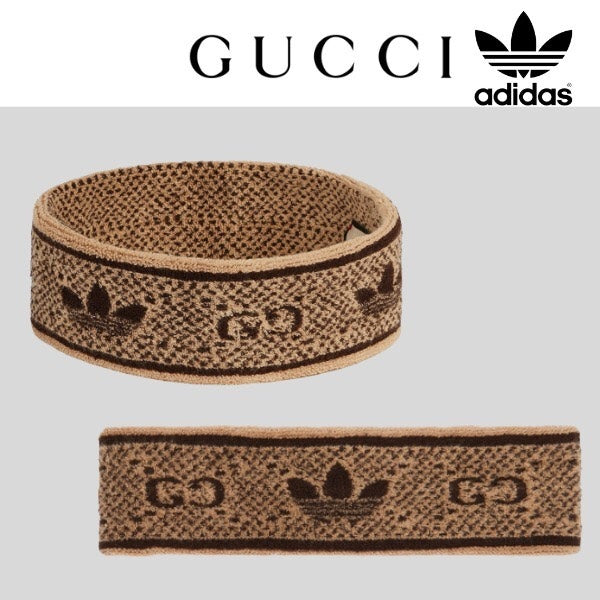 Gucci x adidas Cotton Headband Brown Hair Accessories