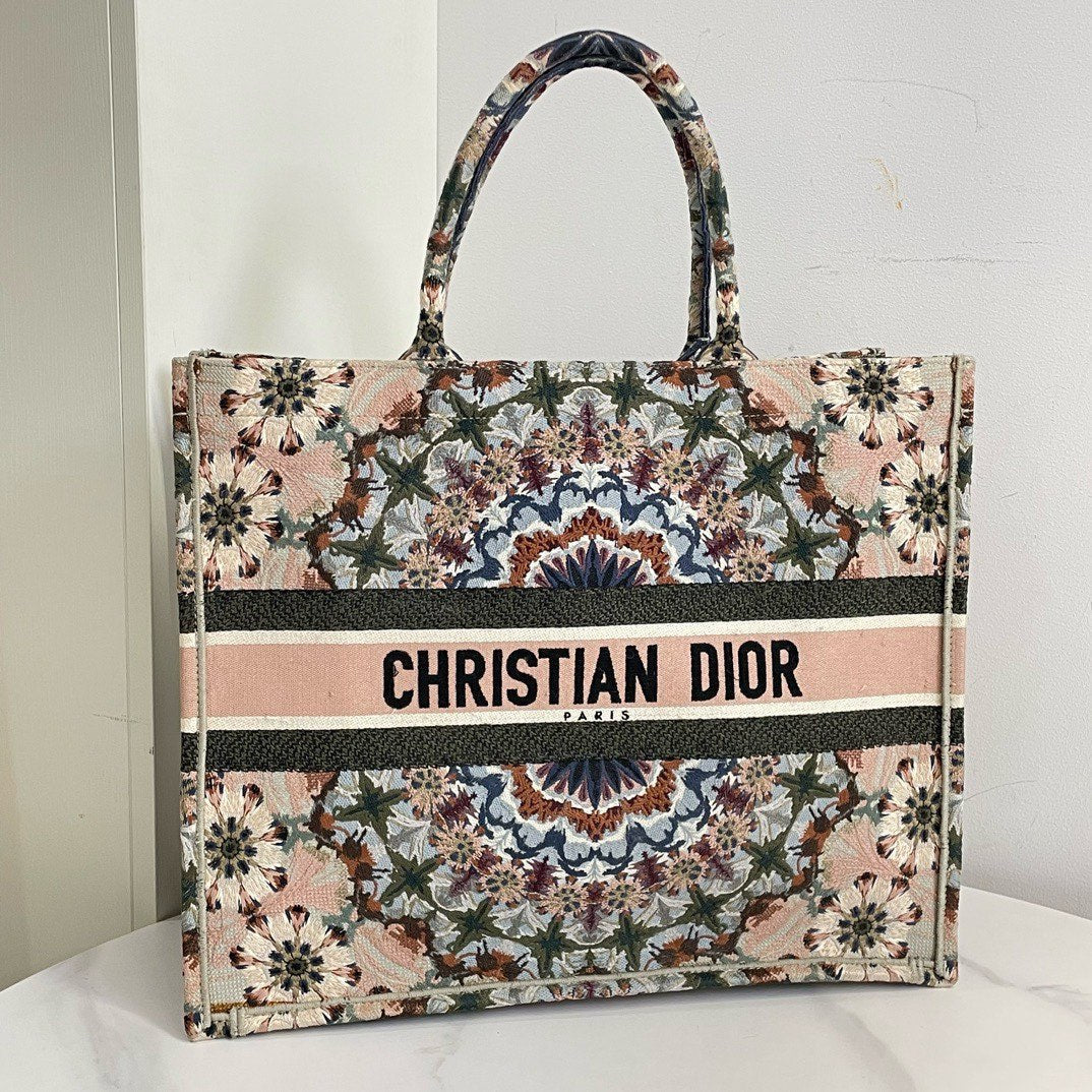 Dior Kaleidoscope Book Tote GM (2019) Multicolor Canvas Bag