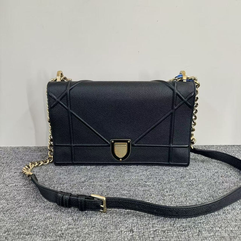 Dior Diorama Bag Black Leather Crossbody