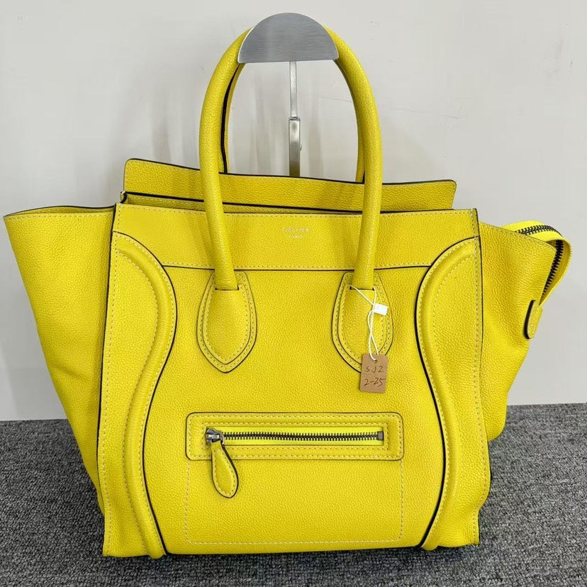 Celine  Luggage Bag SJZ2-25 Yellow Tote