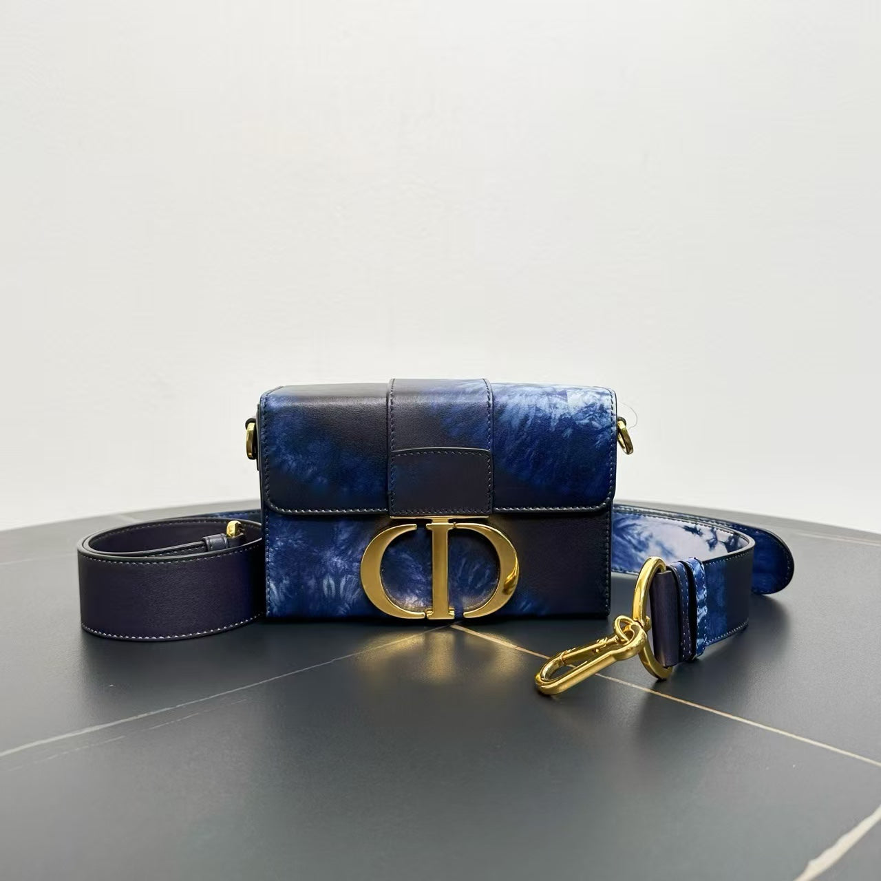 Dior Blue Tie-Dye Shoulder Bag