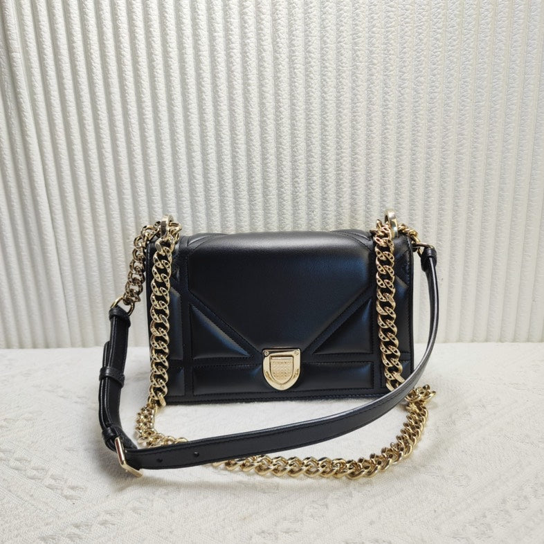 Dior Black Leather Shoulder Bag