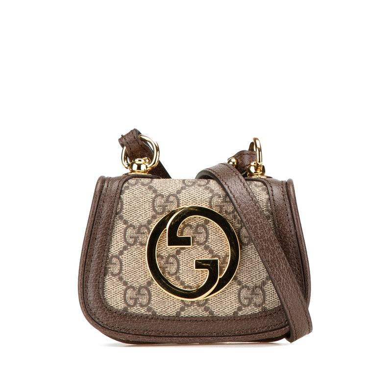 Gucci Interlocking G Blondie GG Supreme PVC Shoulder Bag