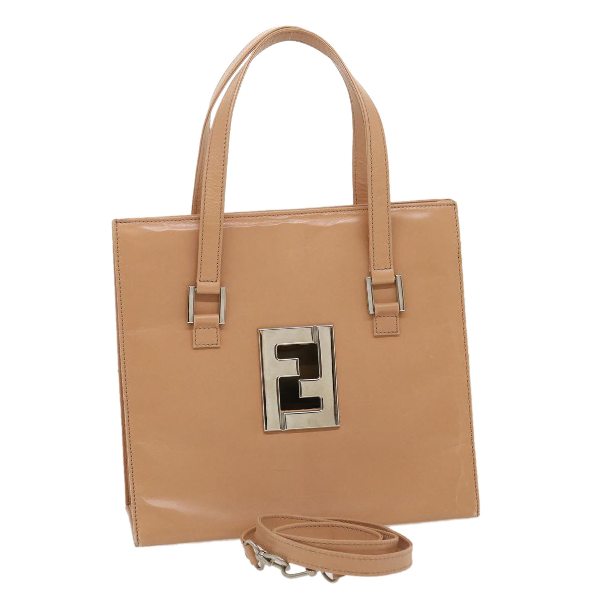 FENDI Tote Bag Leather 2way Pink rd2065