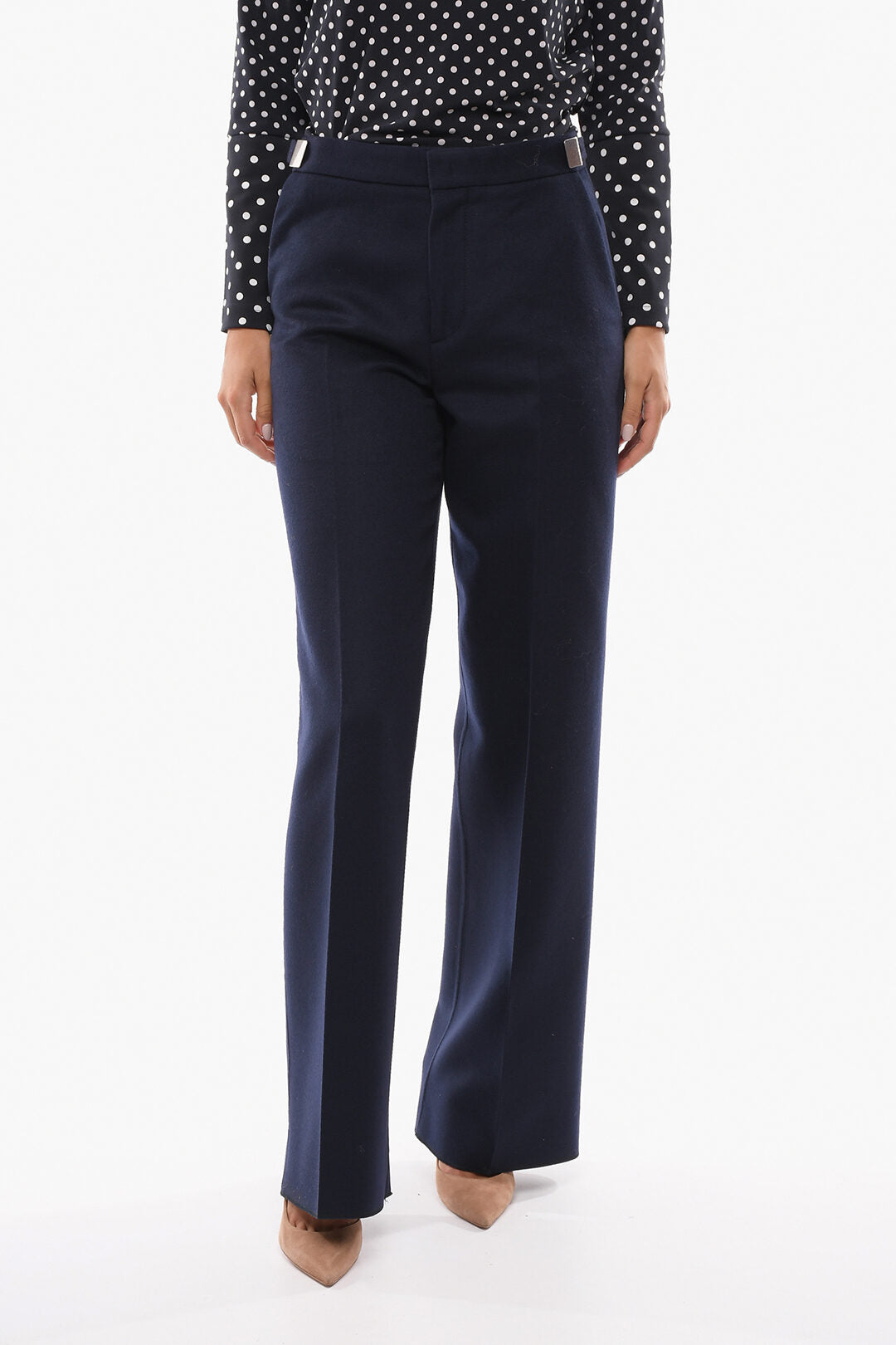 Bottega Veneta Regular Fit Wool Pants