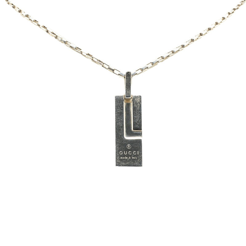Gucci G Logo Plate SV925 Necklace