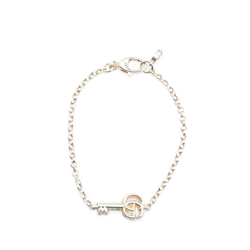 Gucci Double G Key Charm SV925 Bracelet