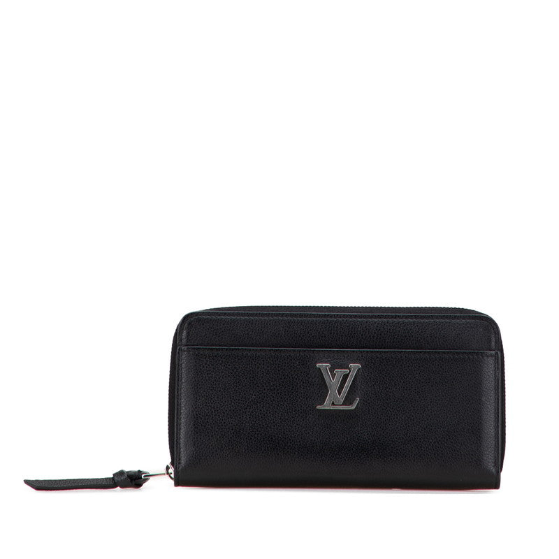Louis Vuitton Zippy Lockme Leather Long Wallet