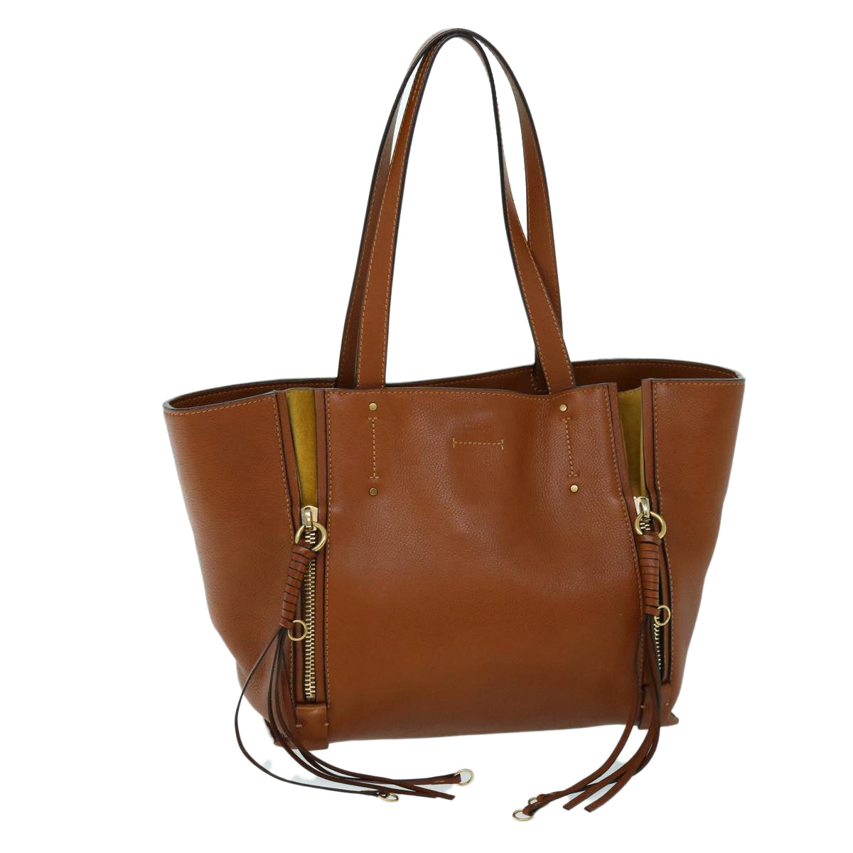 Chloe Milo Shoulder Bag Leather Brown tb881