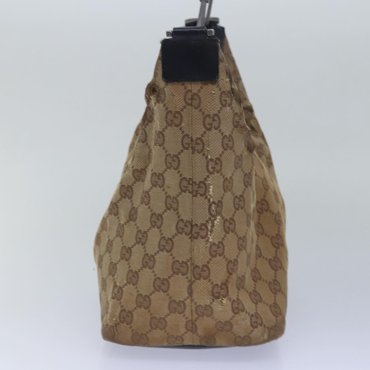 FENDI Gucci Bamboo GG Canvas Pecan Canvas Hand Bag 2Set Beige Blackti1766