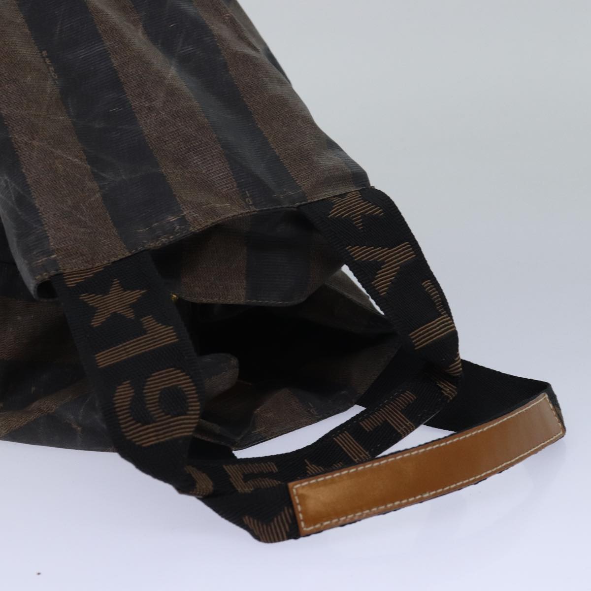 FENDI Gucci Bamboo GG Canvas Pecan Canvas Hand Bag 2Set Beige Blackti1766