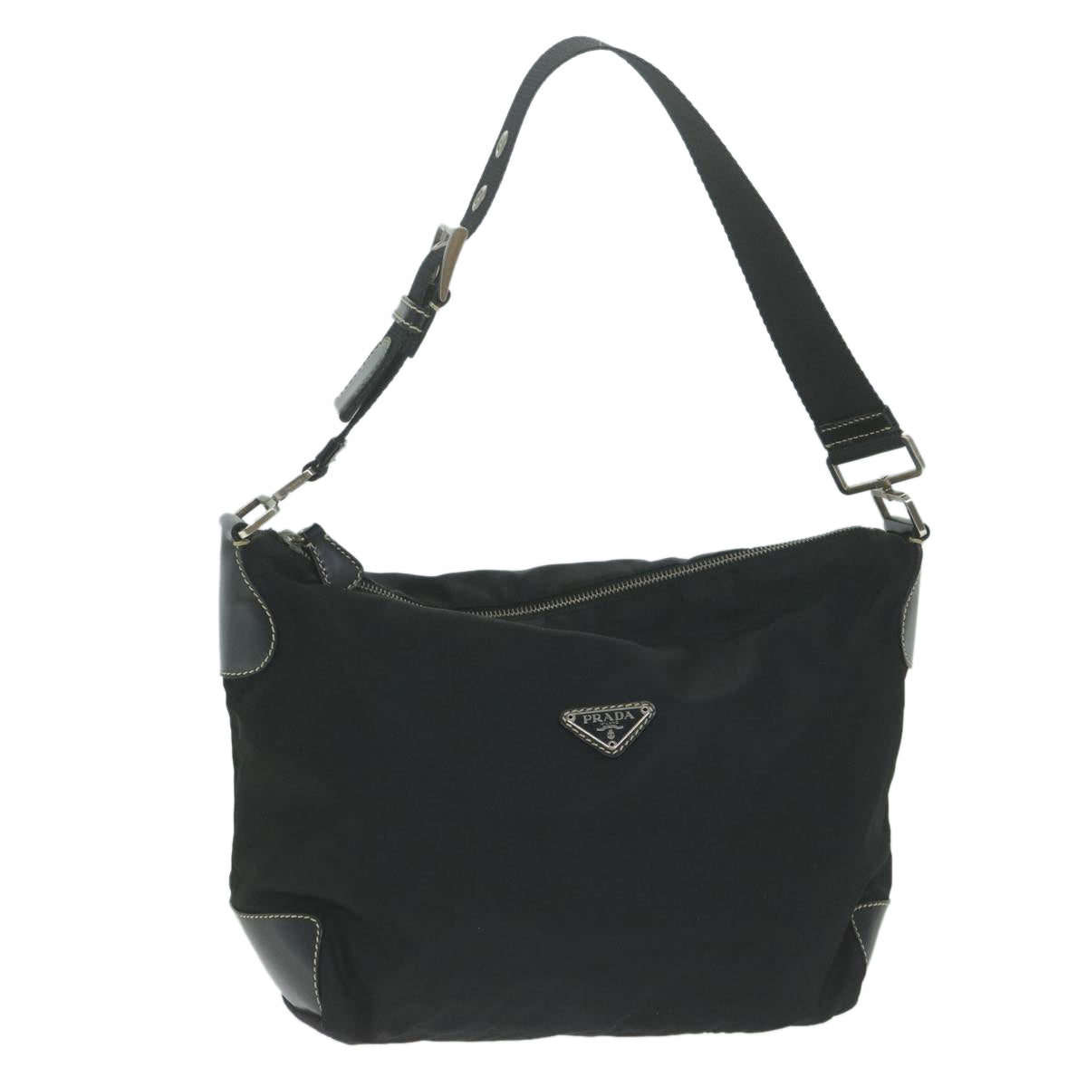 PRADA Shoulder Bag Nylon Black yk10371