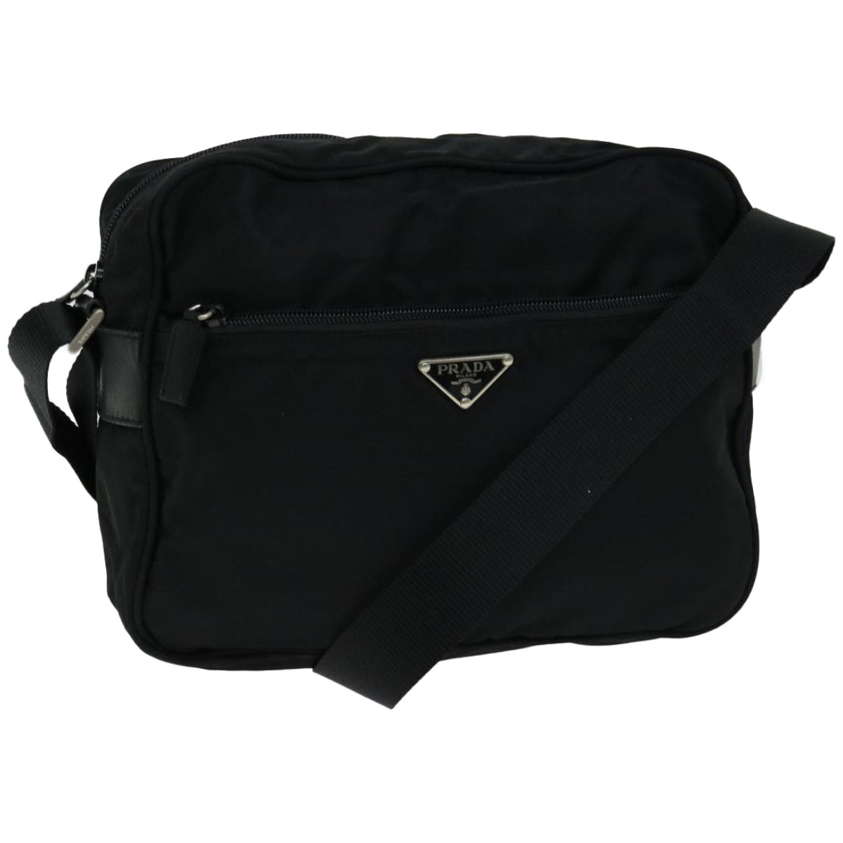 PRADA Shoulder Bag Nylon Black yk10731