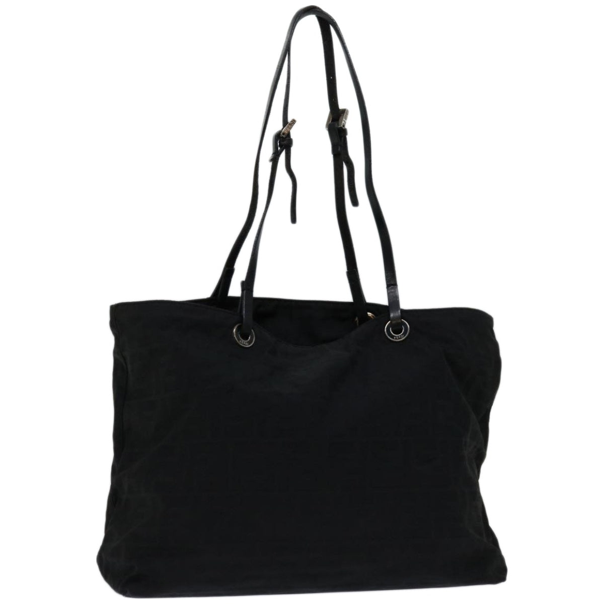 FENDI Zucca Canvas Tote Bag Blackyk10976