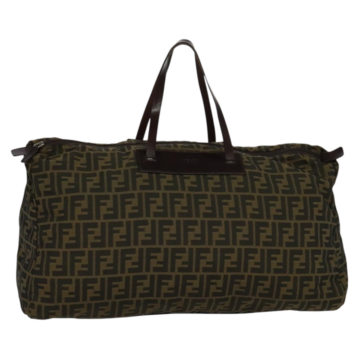 FENDI Zucca Canvas Tote Bag Brown Blackyk17053