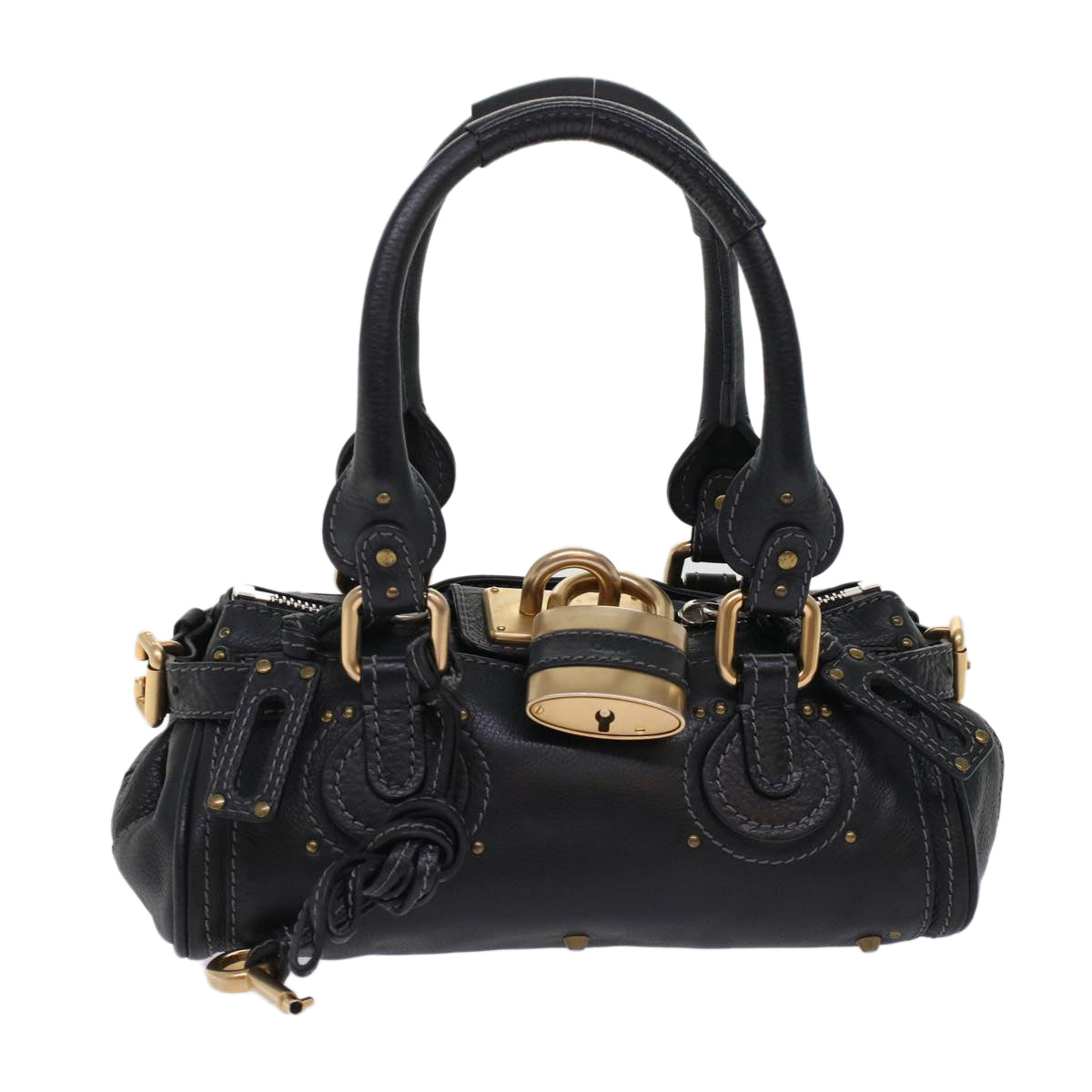 Chloe Paddington Shoulder Bag Leather Black yk7761
