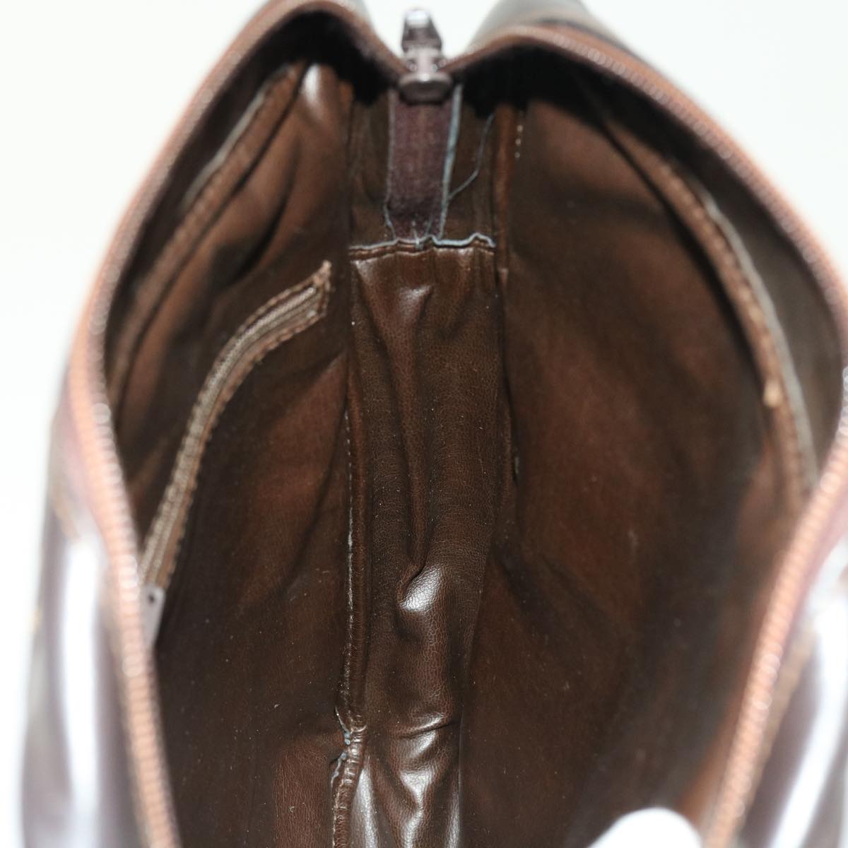 FENDI Zucca Canvas Shoulder Bag Vintage Brownyk8520
