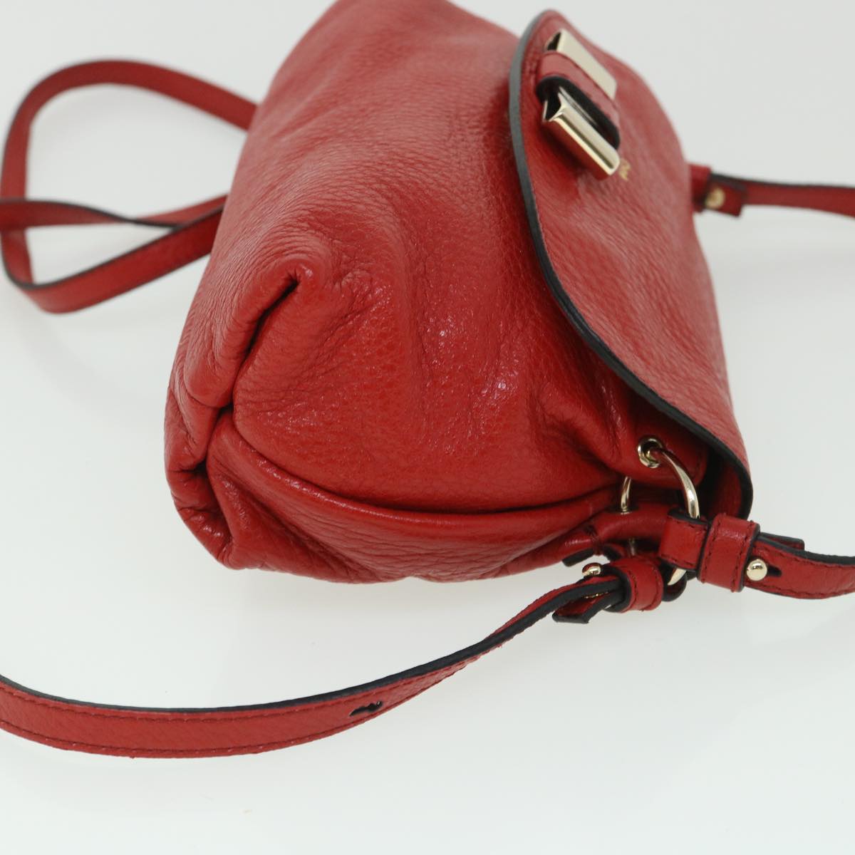 Chloe Accessory Pouch Leather 2way Red yk8693