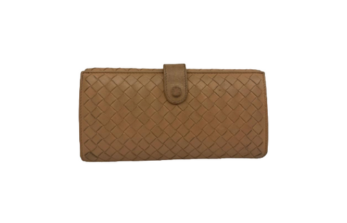 Bottega Veneta Nude Long Wallet