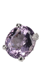 CHRISTIAN DIOR Amethyst Diamond Cocktail Ring
