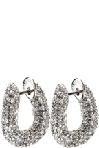 BALENCIAGA Crystal Embellished Loop Earrings