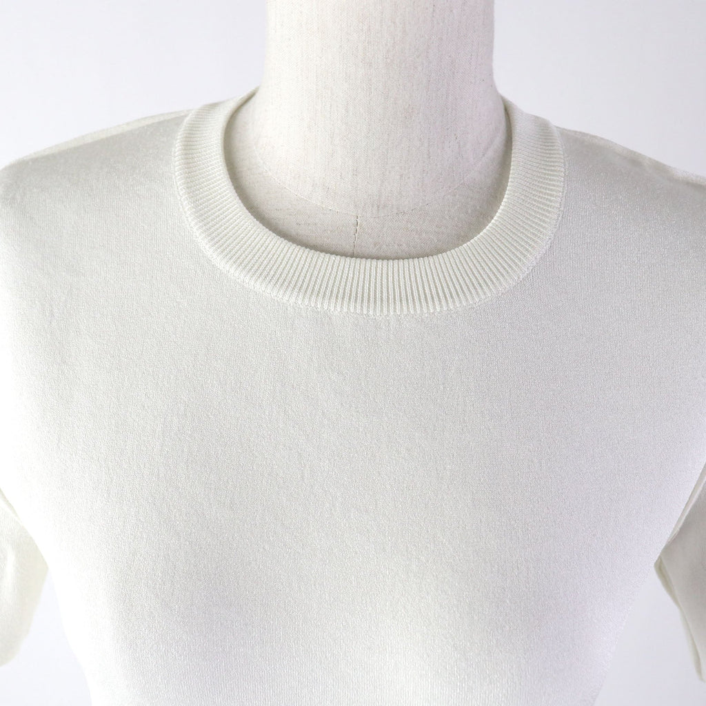 Fendi Rayon Polyester Crew Neck Knit T-Shirt