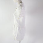 Fendi Women's Short Sleeve Overalls Dress White
