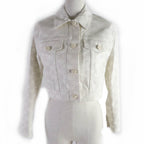 FENDI Denim Jacket FLF655 cotton Ivory beige 36