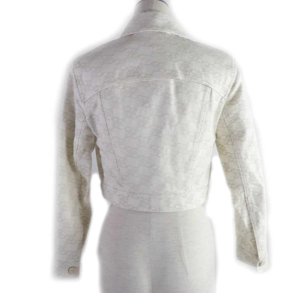 FENDI Denim Jacket FLF655 cotton Ivory beige 36