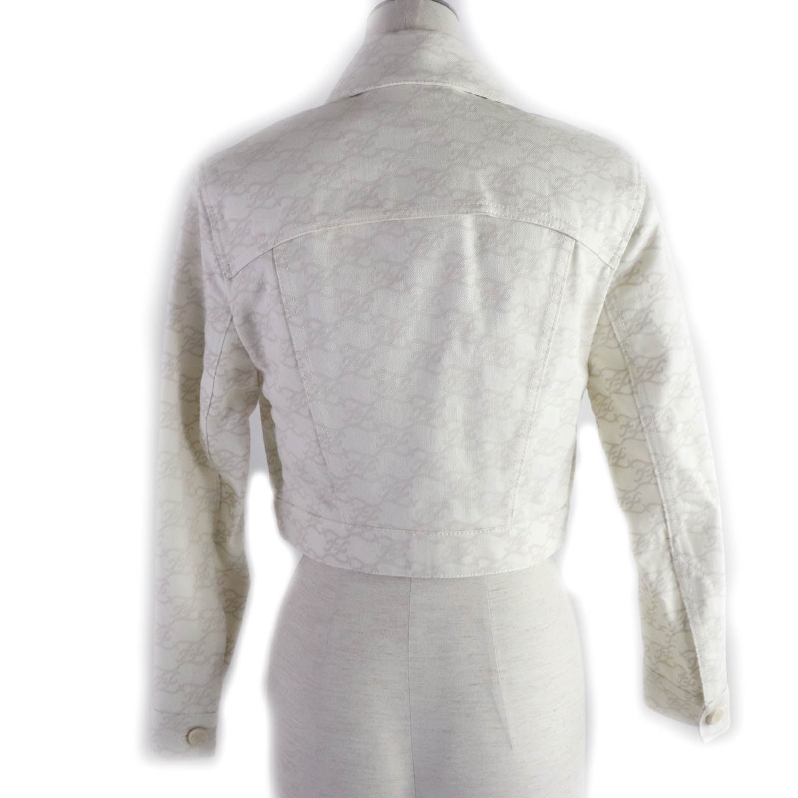 FENDI Denim Jacket FLF655 cotton Ivory beige 36