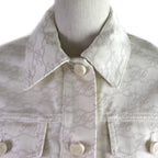 FENDI Denim Jacket FLF655 cotton Ivory beige 36