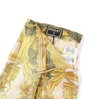 Fendi FF Logo Baroque Leggings Pants Multi 36