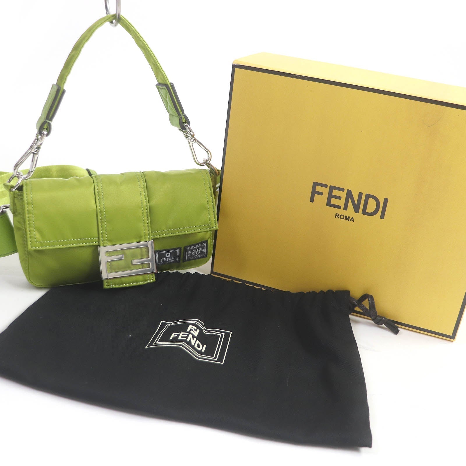 Fendi Baguette Mini Phone Case Nylon Leather Bag