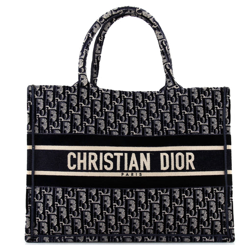 Dior Book Tote Oblique Velvet Large